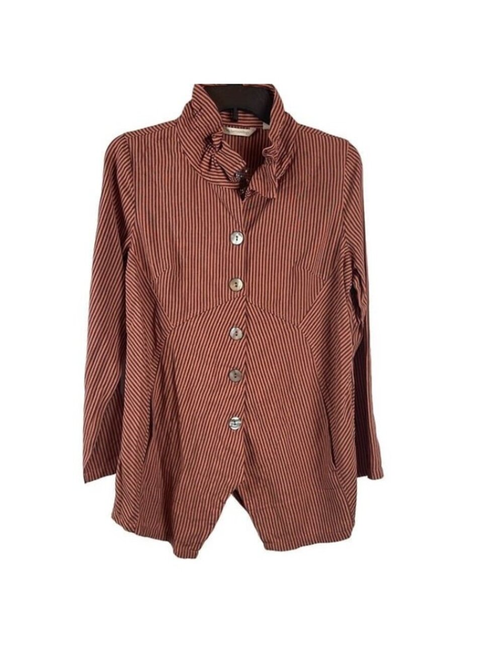 Soft Surroundings Women Asymmetrical Button Closure Top Tunic Size PS